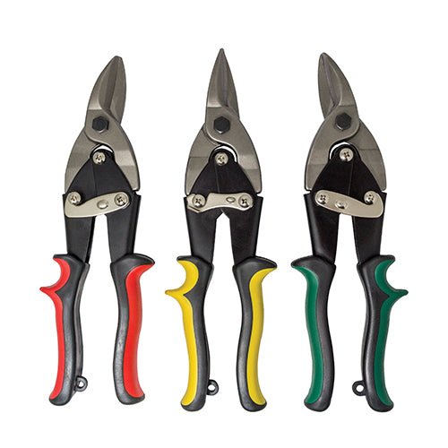 3pc Aviation Snip Set In Blister Pack - 419 Carbide
