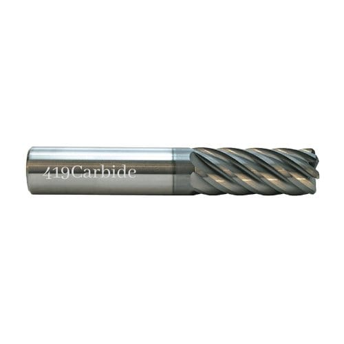 HPVX Pro 7 Flute End Mill With Radius - 419 Carbide