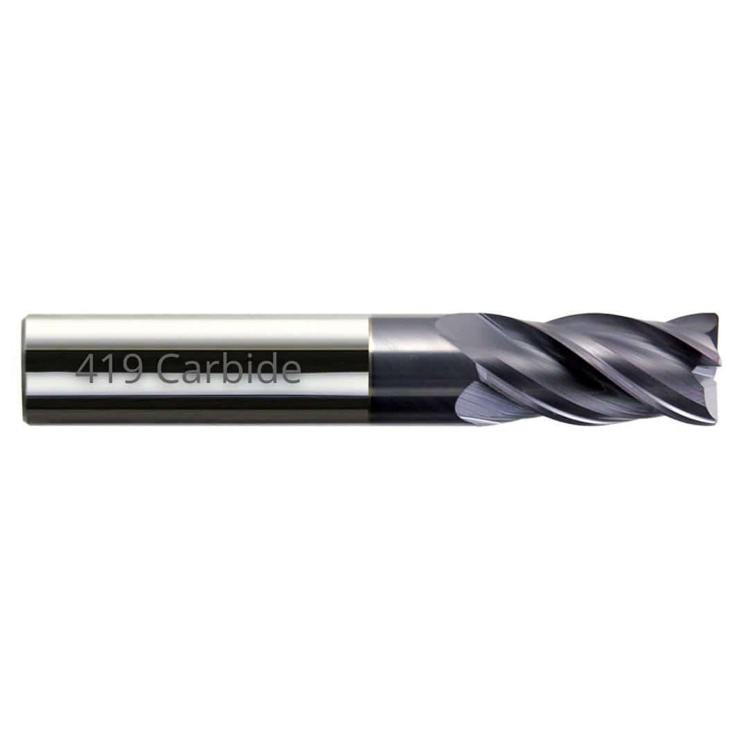 Overstocked GP 4 Flute End Mill With Radius - 419 Carbide